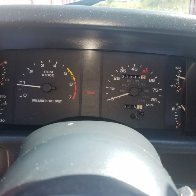 1989 Blue Ford Mustang Hatchback