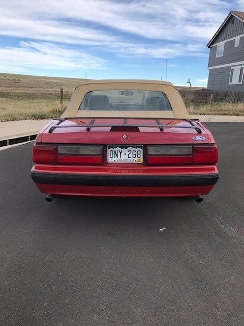 1989 RED Ford Mustang Convertible