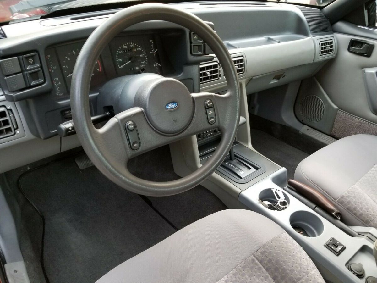 1989 Red Ford Mustang Coupe