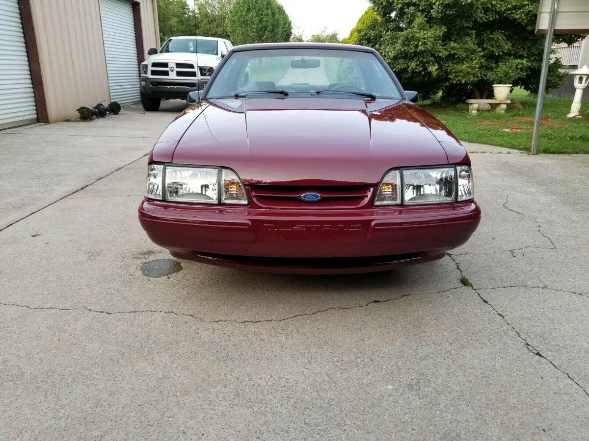 1989 Red Ford Mustang Coupe