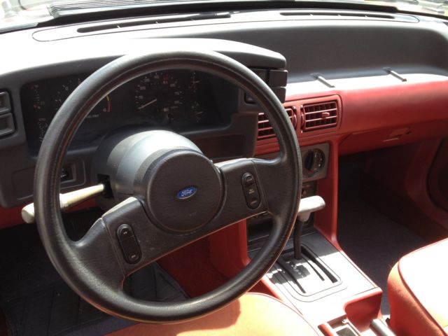 1989 Red Ford Mustang Coupe