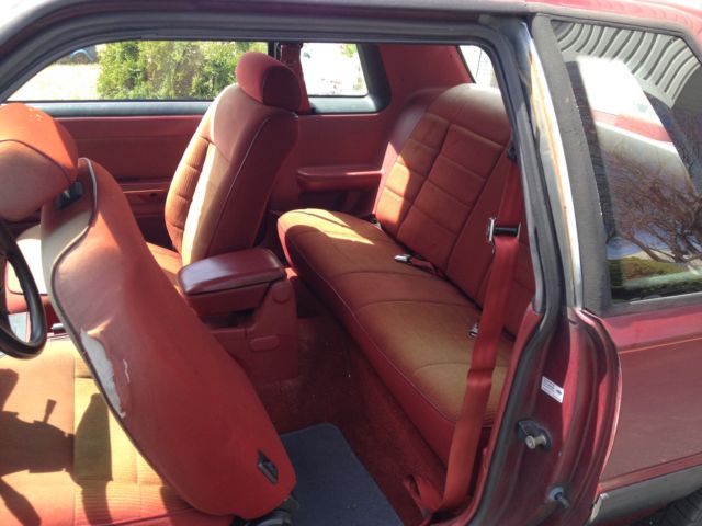 1989 Red Ford Mustang Coupe