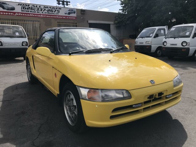 1991 Yellow Honda Beat Convertible
