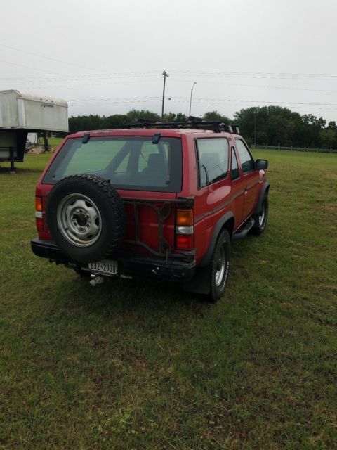 1989 Red Nissan Pathfinder SUV