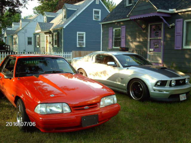 1989 Red Ford Mustang Coupe