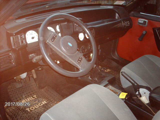 1989 Red Ford Mustang Coupe
