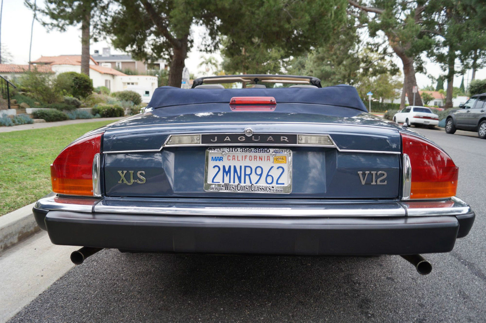 1989 Solent Blue Metallic Jaguar XJS Convertible