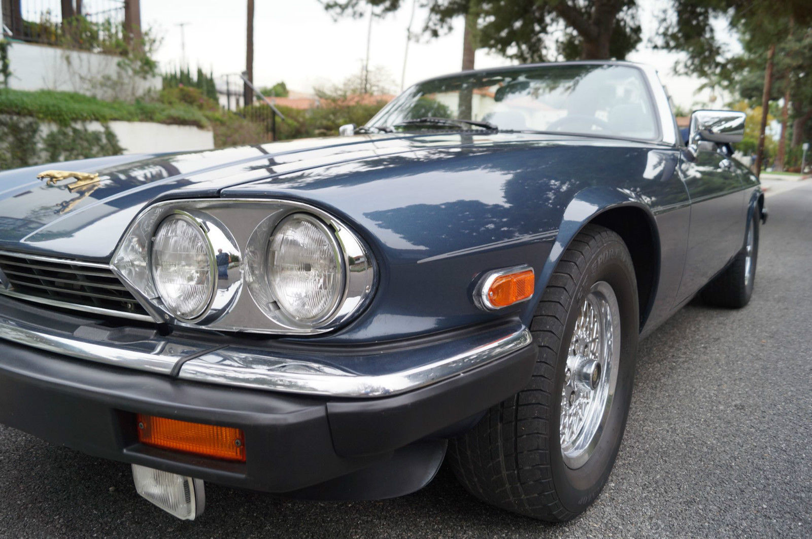 1989 Solent Blue Metallic Jaguar XJS Convertible