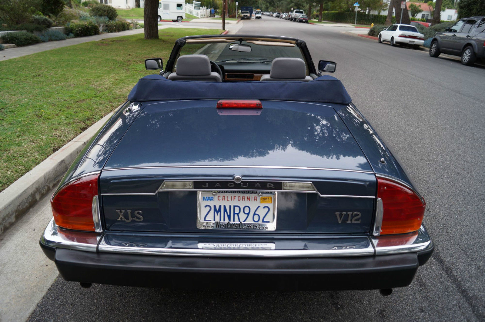 1989 Solent Blue Metallic Jaguar XJS Convertible