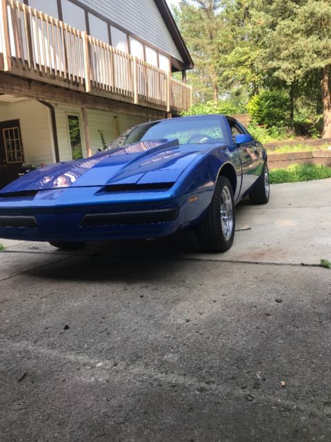 1989 Blue Pontiac Firebird Hatchback