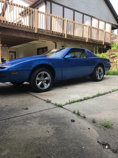 1989 Blue Pontiac Firebird Hatchback