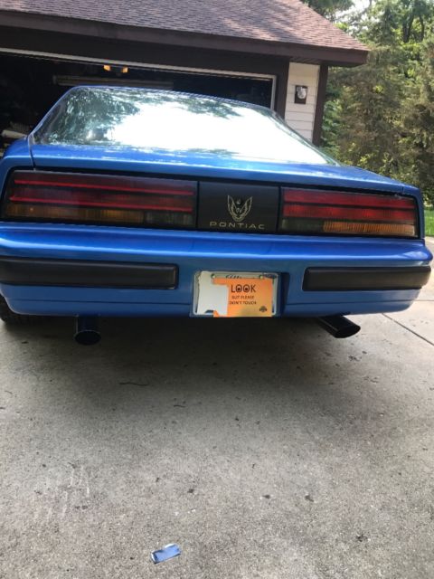 1989 Blue Pontiac Firebird Hatchback