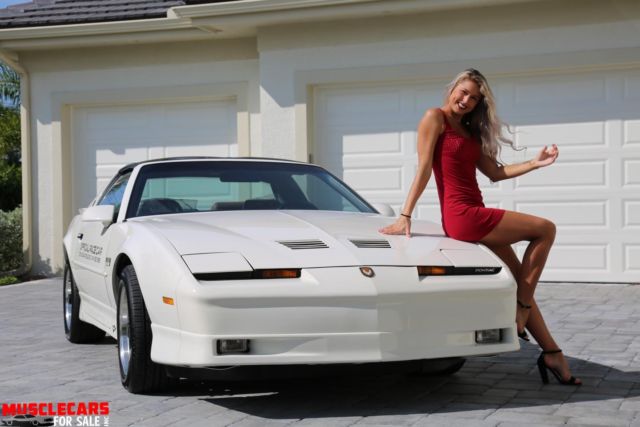 1989 White Pontiac Trans Am Coupe T Top