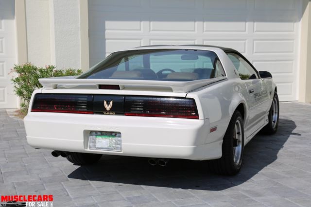 1989 White Pontiac Trans Am Coupe T Top