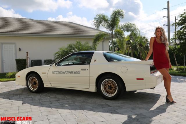 1989 White Pontiac Trans Am Coupe T Top