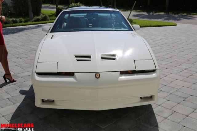 1989 White Pontiac Trans Am Coupe T Top