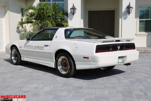 1989 White Pontiac Trans Am Coupe T Top