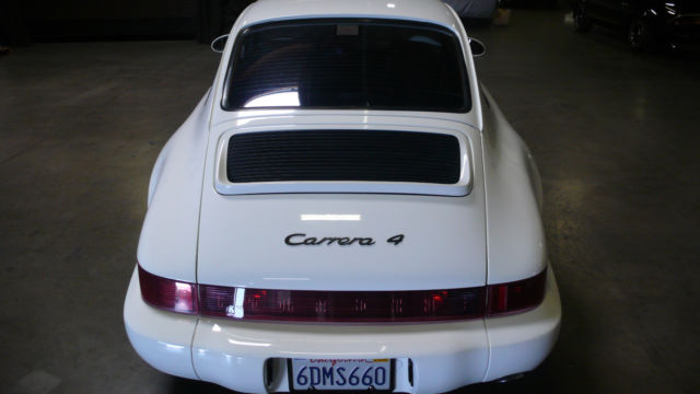 1989 White Porsche 911 Coupe