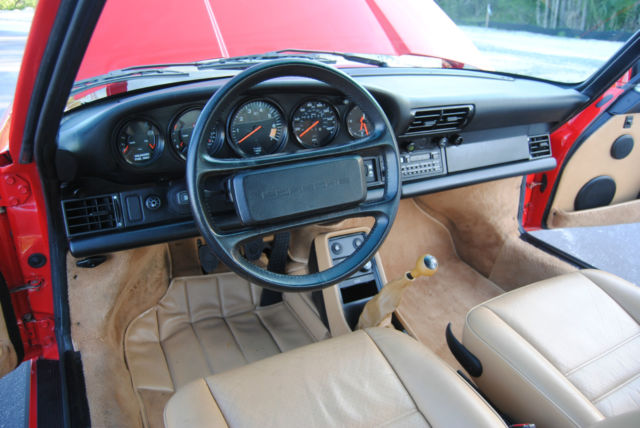 1989 Black Porsche 911 Convertible