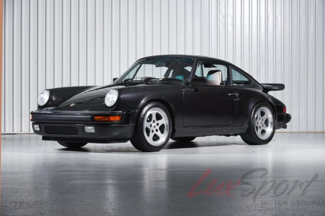 1989 Black Porsche 911 Carrera Anniversary Coupe Coupe