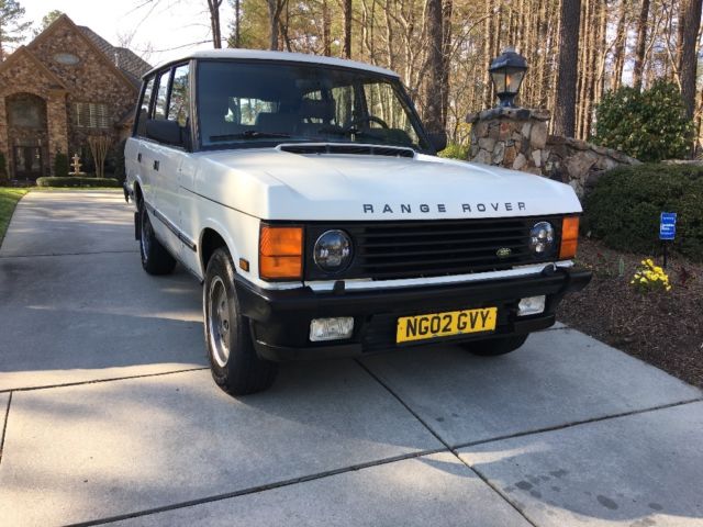 1989 Chamonix White Land Rover Range Rover SUV