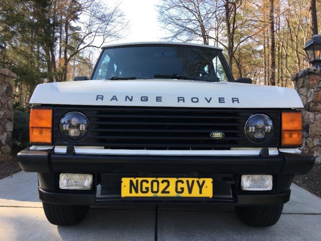 1989 Chamonix White Land Rover Range Rover SUV