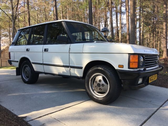 1989 Chamonix White Land Rover Range Rover SUV