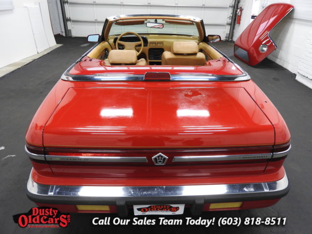 1989 Red Chrysler TC By Maserati Convertible