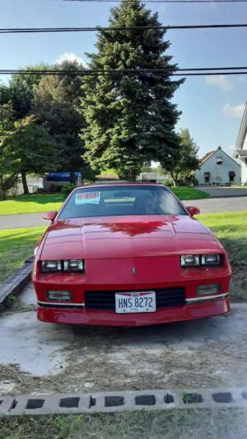 1989 Red Chevrolet Camaro Coupe