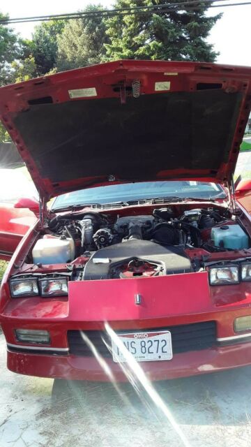 1989 Red Chevrolet Camaro Coupe