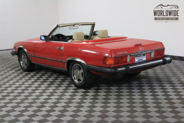 1989 Red Mercedes-Benz SL-Class