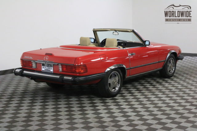 1989 Red Mercedes-Benz SL-Class
