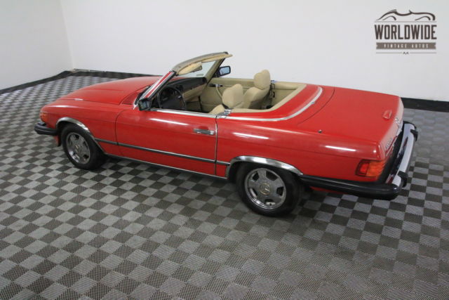 1989 Red Mercedes-Benz SL-Class