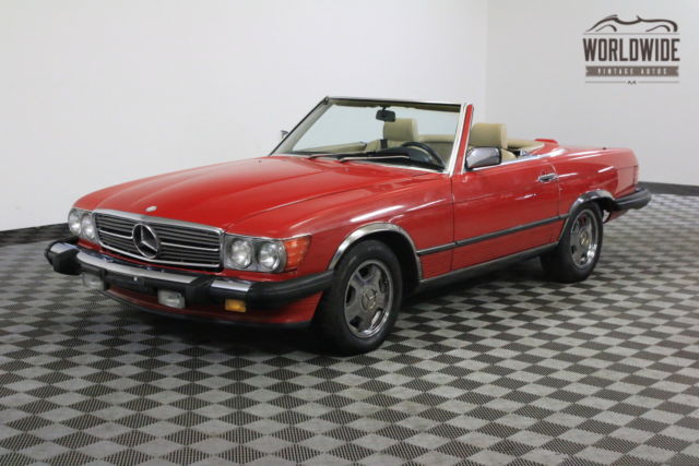 1989 Red Mercedes-Benz SL-Class