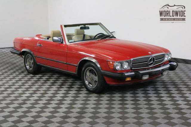1989 Red Mercedes-Benz SL-Class