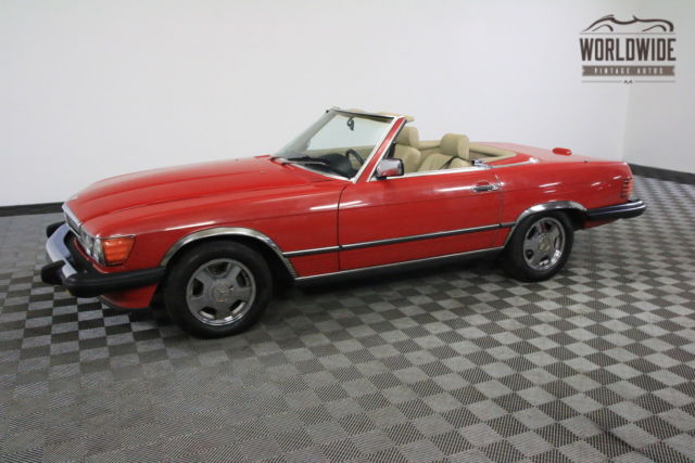 1989 Red Mercedes-Benz SL-Class