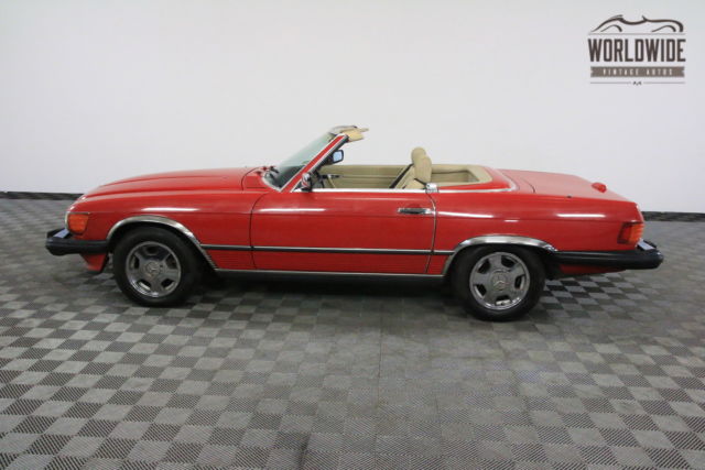 1989 Red Mercedes-Benz SL-Class