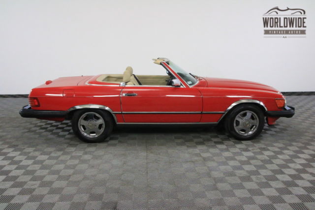 1989 Red Mercedes-Benz SL-Class