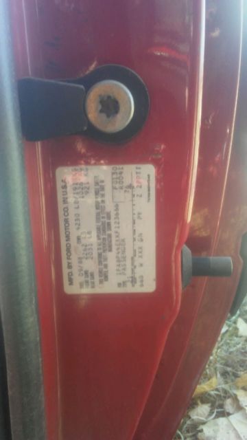 1989 Red Ford Mustang Convertible
