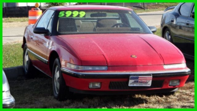 1989 Red Buick Reatta Coupe