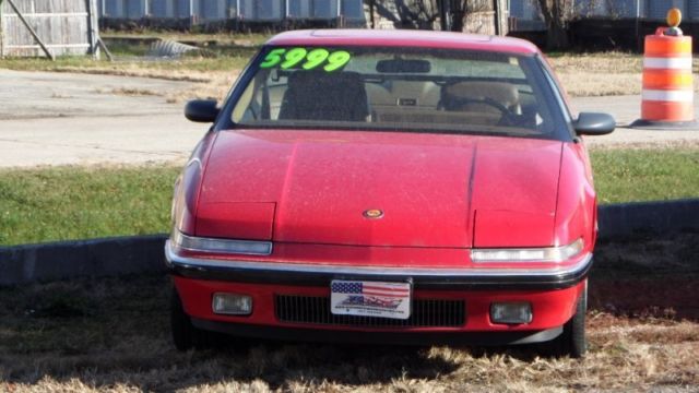 1989 Red Buick Reatta Coupe