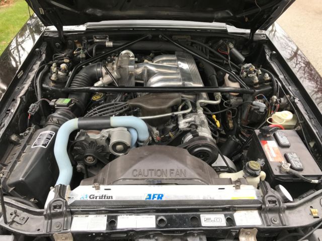 1989 Black Ford Mustang Hatchback