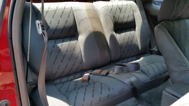 1989 Red Dodge Shadow Coupe