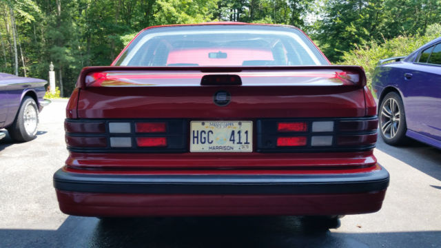 1989 Red Dodge Shadow Coupe