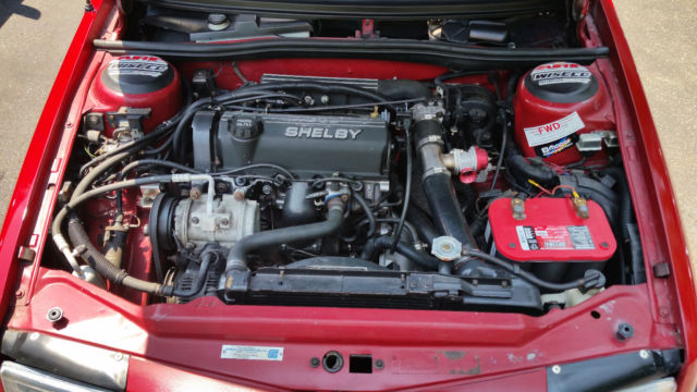 1989 Red Dodge Shadow Coupe