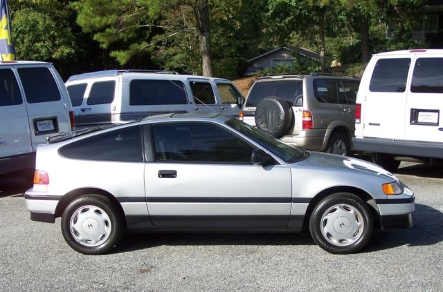 1989 Silver Honda CRX Coupe