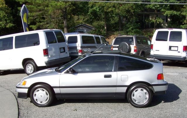 1989 Silver Honda CRX Coupe