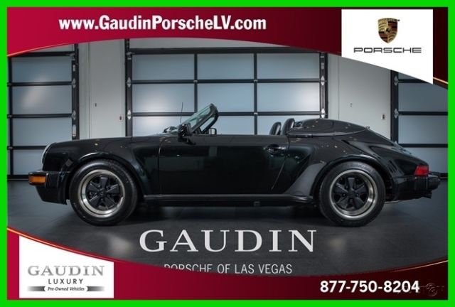 1989 Black Porsche 911 Convertible