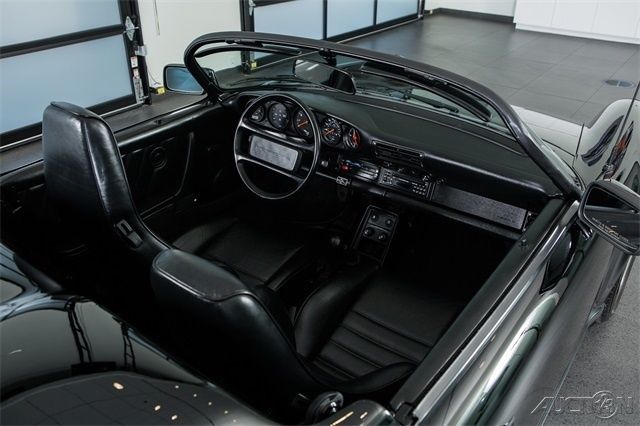 1989 Black Porsche 911 Convertible