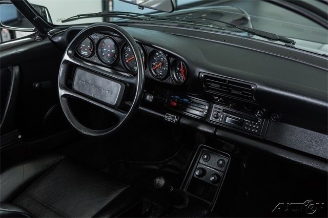 1989 Black Porsche 911 Convertible